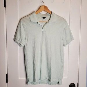 J. Crew Men's 100% Cotton Green Short Sleeve Polo Size Small